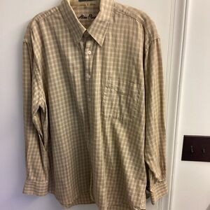 Alan Flusser men’s long sleeve button up shirt, size XL
